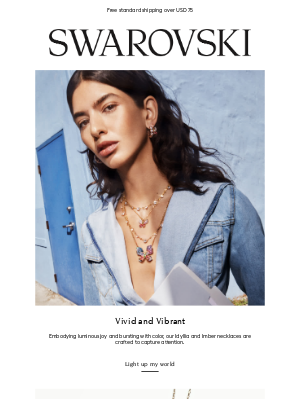 Swarovski - Necklaces radiant with color and light