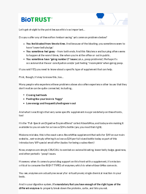 BioTrust - Say Goodbye to Bloating & Digestive Issues