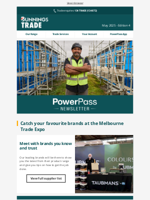 Bunnings (Australia) - PowerPass Newsletter: Get Tax Time sorted