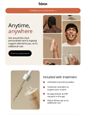 hims - Unlock personalized hair regrowth care