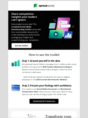 Sprout Social - [Toolkit] ​​⚡ Easy social media benchmarking