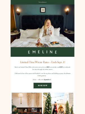 Emeline - Labor Day Savings at Emeline: Hurry – Offer Ends September 1!
