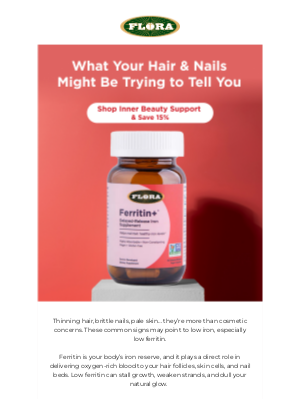 Flora Health - Hair Thinning? Brittle Nails? It Might Be Your Iron ✨