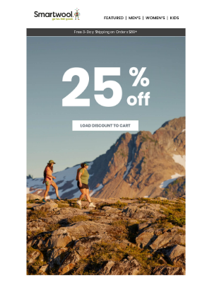 Smartwool - 25% off and new socks for your drawer