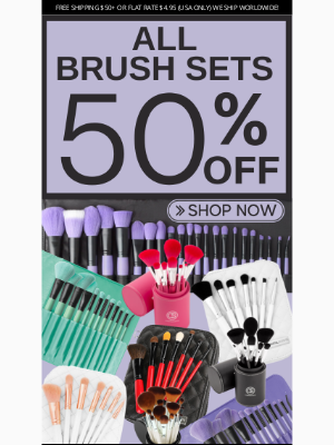 Coastal Scents - 50% OFF ALL BRUSH SETS - Friendly Reminder