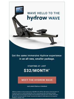 Hydrow - Wave hello to the new Hydrow Wave