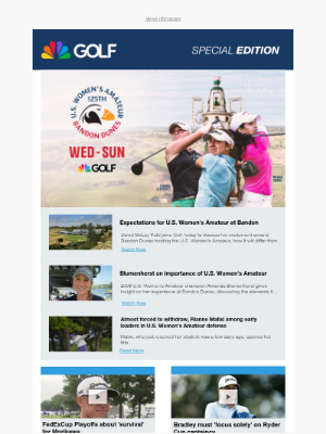 Golf Channel - SPECIAL EDITION: The 2025 U.S. Women's Amateur