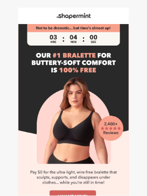 Shapermint - Clint, you received a Free Bralette