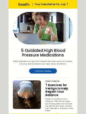 GoodRx - 5 Outdated High Blood Pressure Meds ❤️
