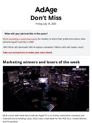 Ad Age - Marketing winners and losers of the week