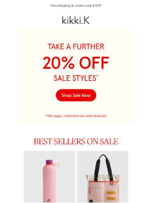 Kikki.K - Take a Further 20% Off*