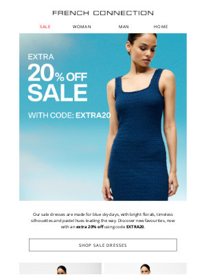 French Connection (United Kingdom) - Extra 20% off the dresses you want