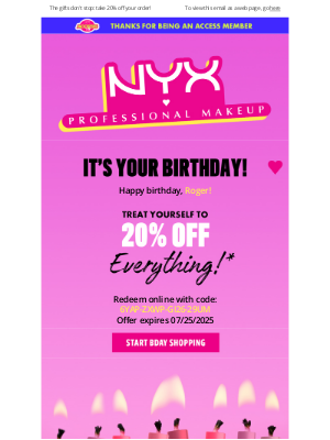 NYX - Happy B-Day Roger!