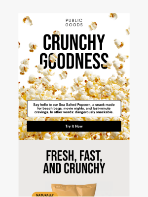 Public Goods - Summer Snacking Made Easy 🍿