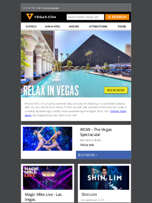 Vegas - Hot Deals on Cool Stays 🔥 Hotel Rooms from $28