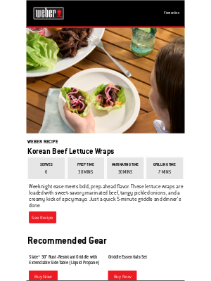 Weber - Dinner’s Wrapped and Ready in No Time