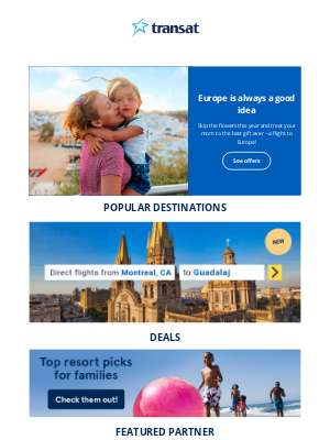 Transat (Canada) - For the moms who love Europe! 😍