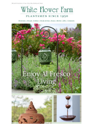 White Flower Farm - Decorate Your Outdoor Spaces