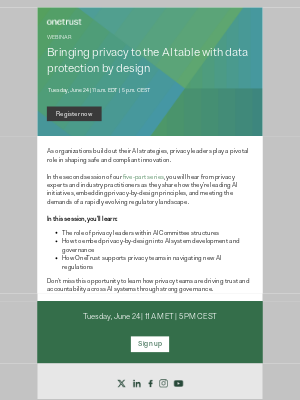 OneTrust - Webinar: How privacy leaders are shaping AI Governance