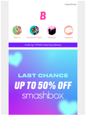 Beauty Bay (UK) - A message from Smashbox 😢