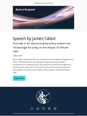 Bank of England - Speech by James Talbot