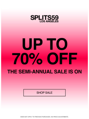 SPLITS59 - SALE IS ON! UP TO 70% OFF!