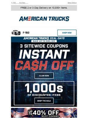 American Trucks - 4 Day Deals Event ★  F-150 Coupons!