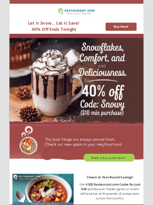 Restaurant - Beat the Winter Chill with Sweet Savings!