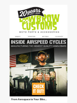 Lowbrow Customs - Airspeed Cycles: inside look @ the shop, fabrication, and how it all came together 🙌