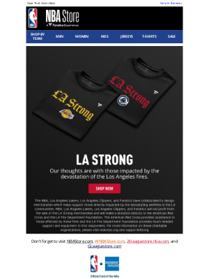 Boston Celtics - Together We Are LA Strong: Shop and Support Now