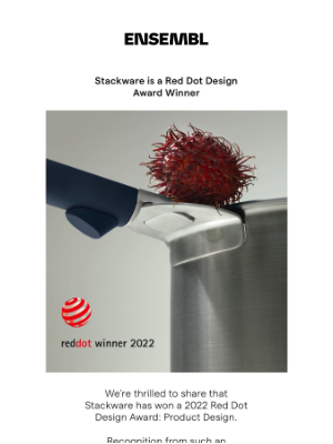 ENSEMBL - Stackware Wins a 2022 Red Dot Design Award