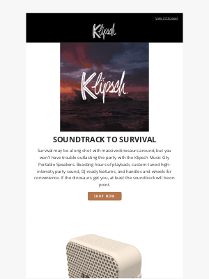 Klipsch - Soundtrack To Survival with the Klipsch Music City Bluetooth Speakers