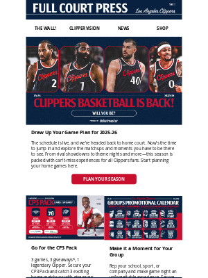 Los Angeles Clippers - Clippers Basketball is Back - Explore Your Ticket Options & Get to Home Court