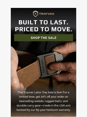 Trayvax - Labor Day Sale Just Dropped