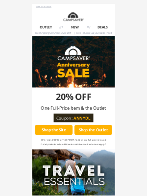 CampSaver - Anniversary Sale is Live! 🥳