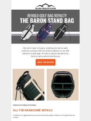 Sun Mountain Sports - This Stand Bag Will Have You Bowing Down