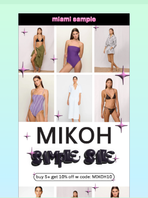 Aviator Nation - MIKOH Sample Sale is 🔛