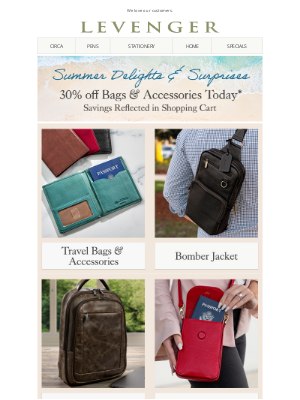 Levenger - 30% off Premium Leather Today.