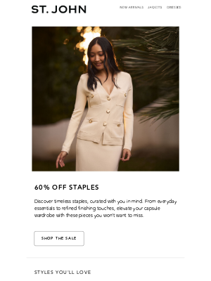 Your Edit of Essentials | 60% Off