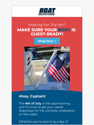 Boat Outfitters - Is Your Boat Ready for the 4th of July? Upgrade Today!