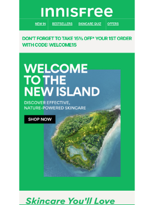 Innisfree - Don't Forget, You Have 15% OFF!