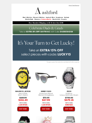 Ashford - Your Lucky Moment is Now!