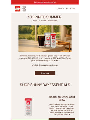 illy - Step Into Summer with Up to 25% Off