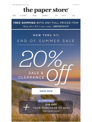 The Paper Store - Starting now: 3 ways to save for Labor Day weekend!