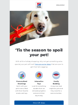 Hill's Pet Nutrition - Spoil your pet with these holiday gifts!