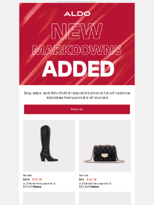 ALDO (Canada) - 📣 New markdowns added to sale! 