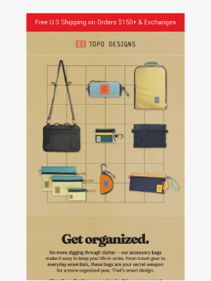 Topo Designs - Get Organized This Year