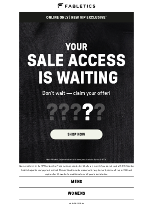 Fabletics - 🎟️Sale Access Granted