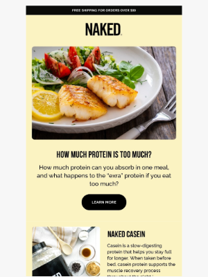 Naked Nutrition - 🤔 Should You Limit Protein Intake Per Meal? 🍗