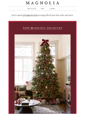 magnolia - Here’s a holiday head start...